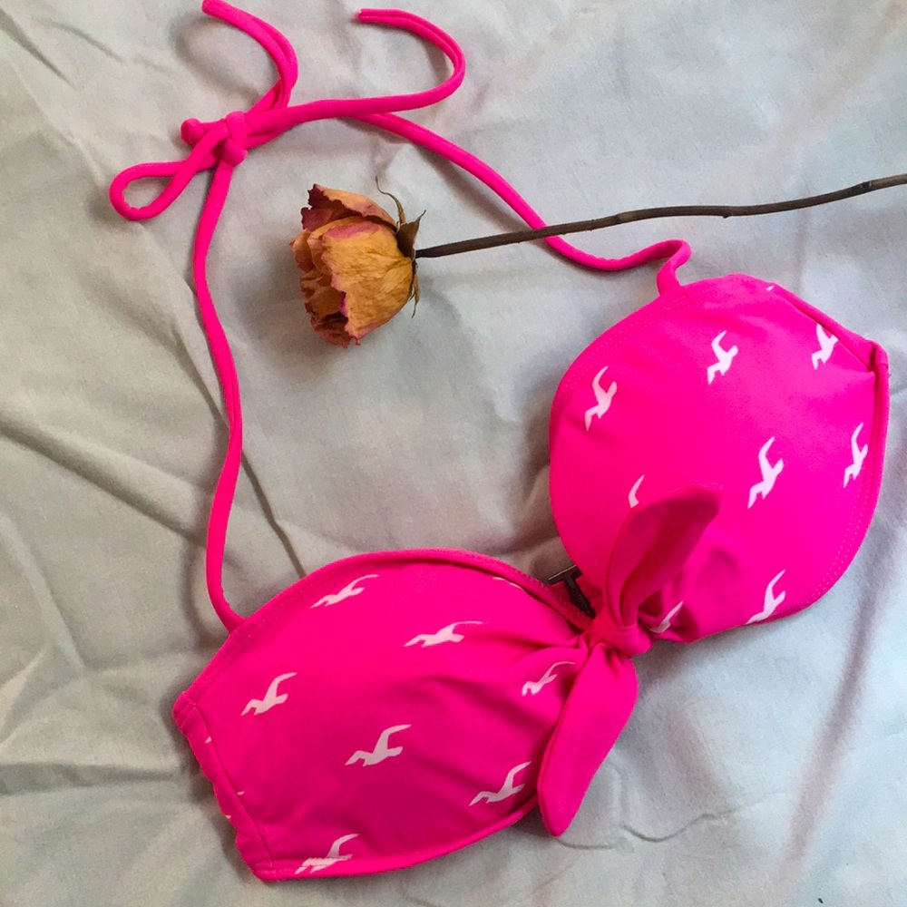 Pink Hollister Bikini Top